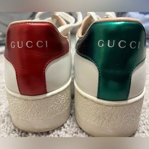 GUCCI WOMEN'S ACE EMBROIDERED PLATFORM SNEAKER